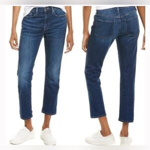 FRAME Denim Blue Le Beau Boyfriend Jean in Burnside Wash Size 25